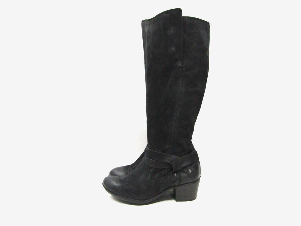 Mjus Womens Size 38 EUR Black Leather Zip Fashion Knee High Boots
